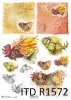Papier decoupage Wielkanoc, szczęśliwa farma, kury, kurczaczki, koguty*Easter decoupage paper, happy farm, hens, chicken, roosters